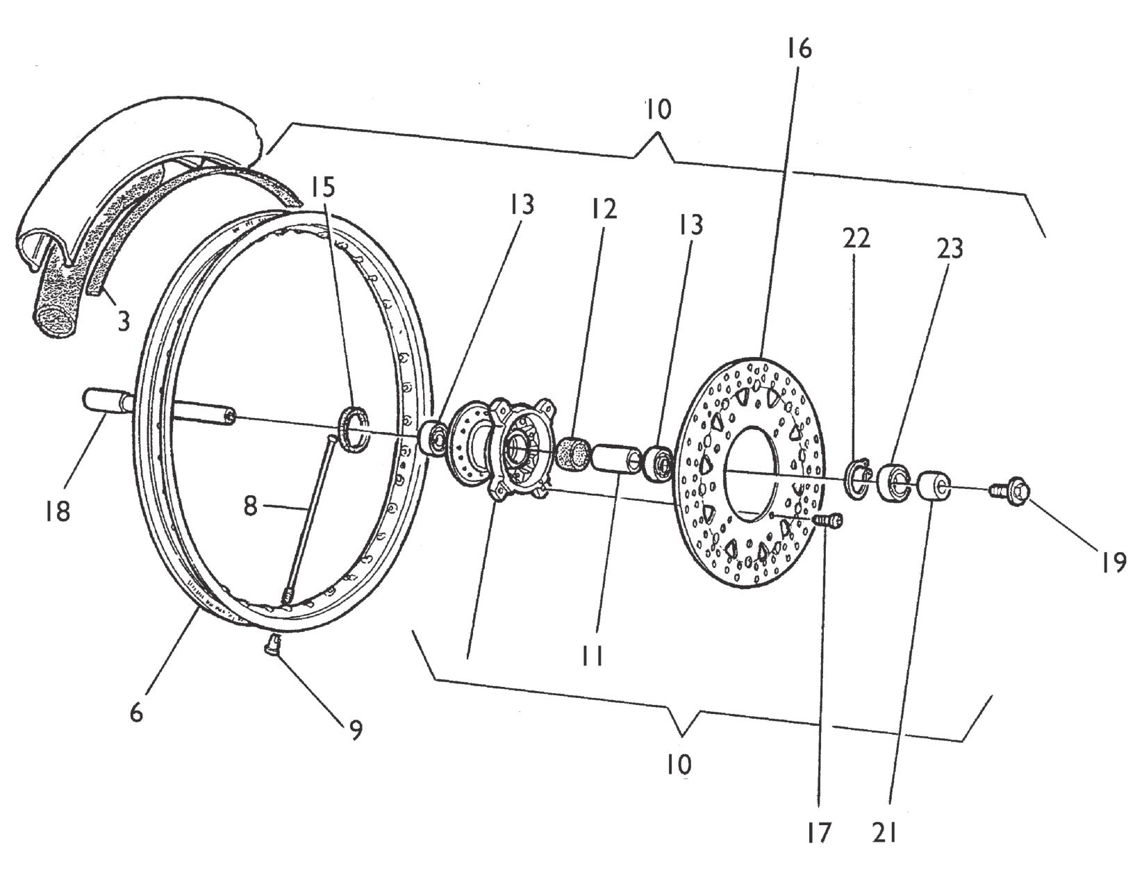 FRONT WHEEL (SMR)