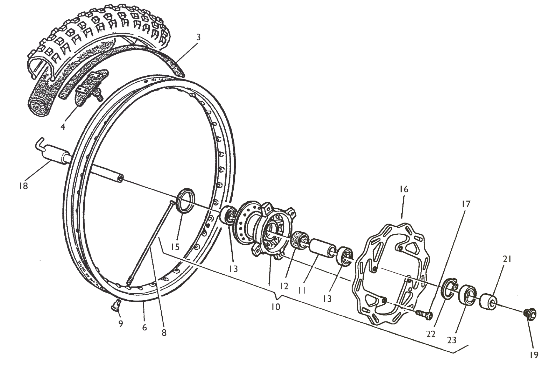 FRONT WHEEL (TE-TC-TXC)