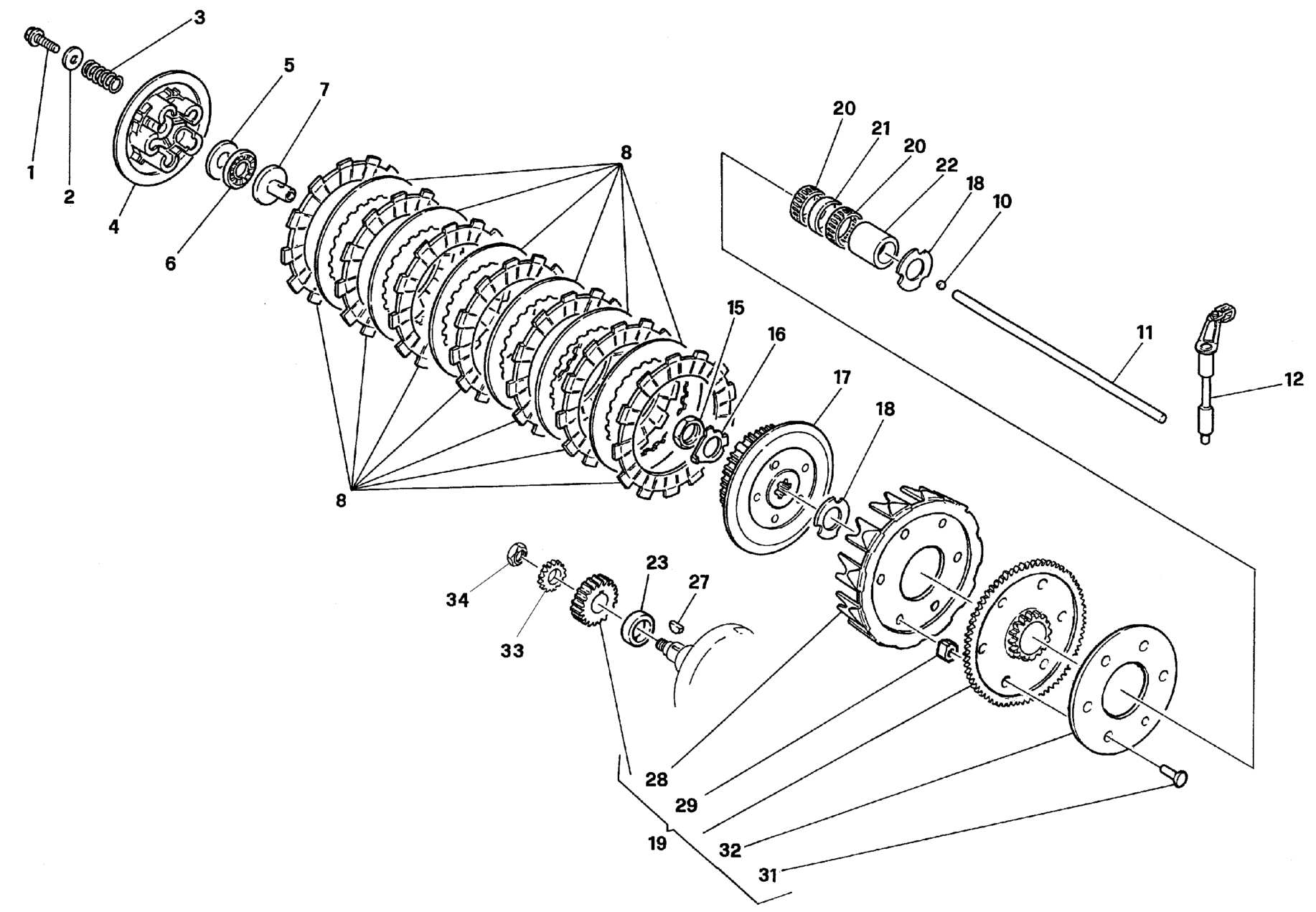 PRIMARY DRIVE - CLUTCH