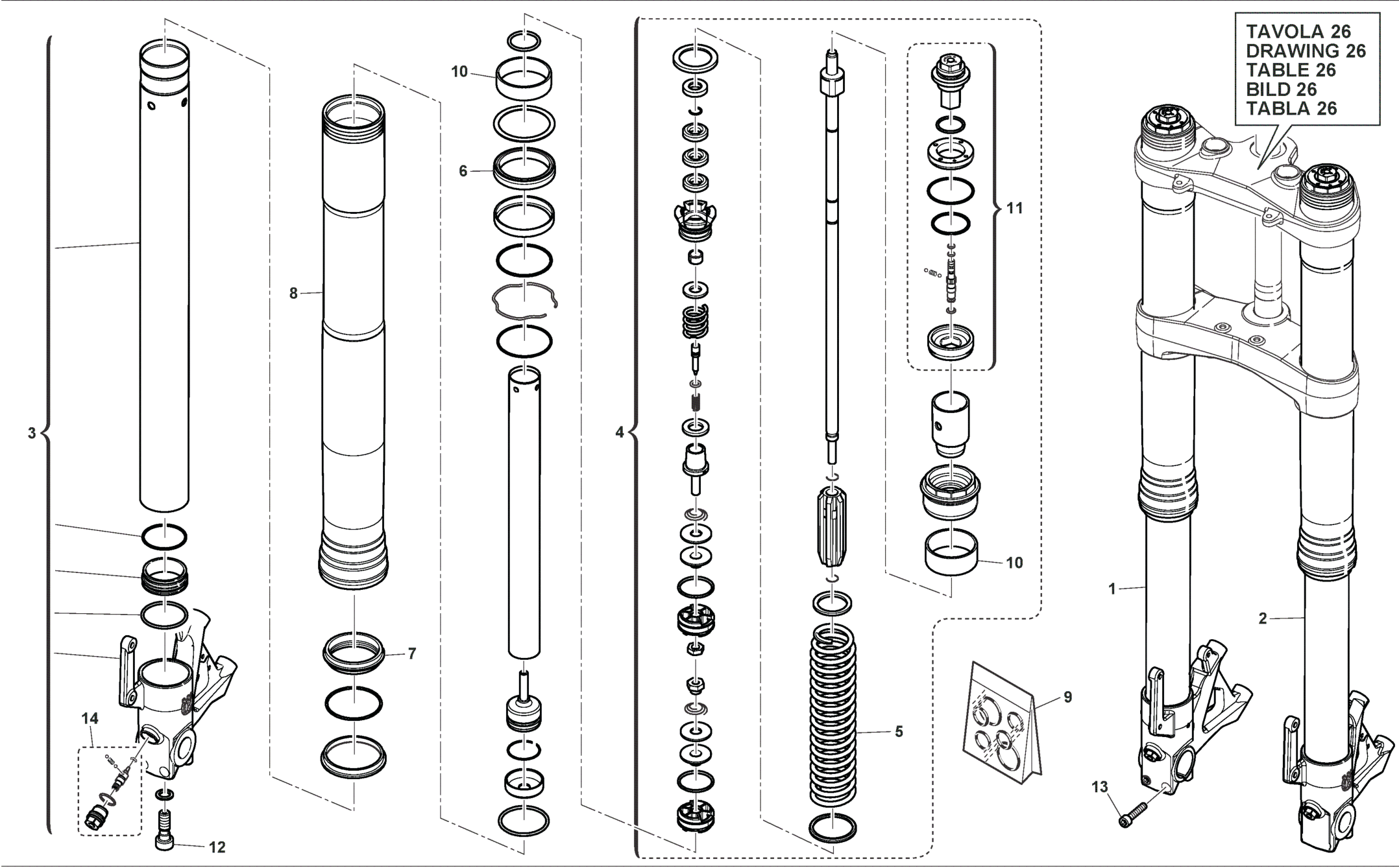 FRONT FORK (R)