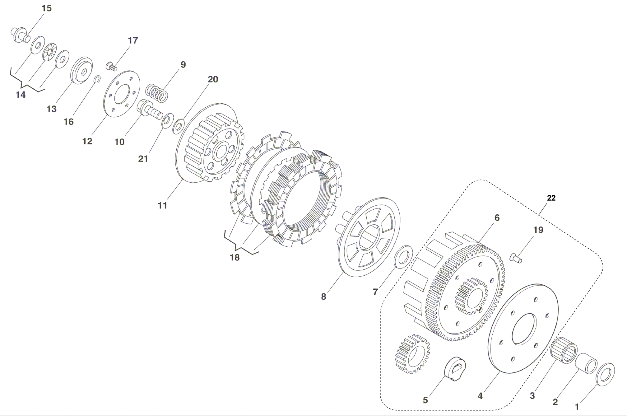 PRIMARY DRIVE - CLUTCH