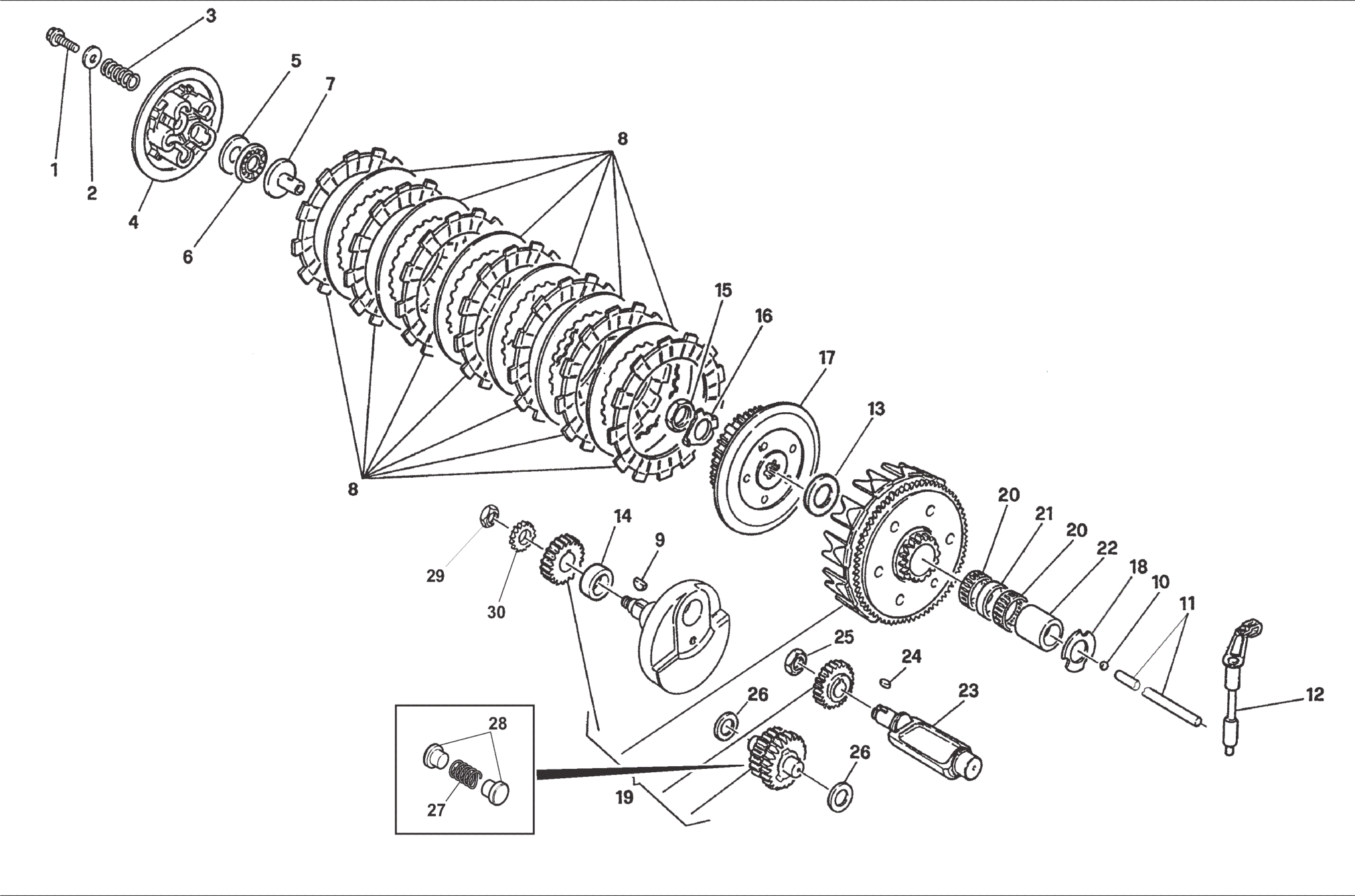 PRIMARY DRIVE - CLUTCH