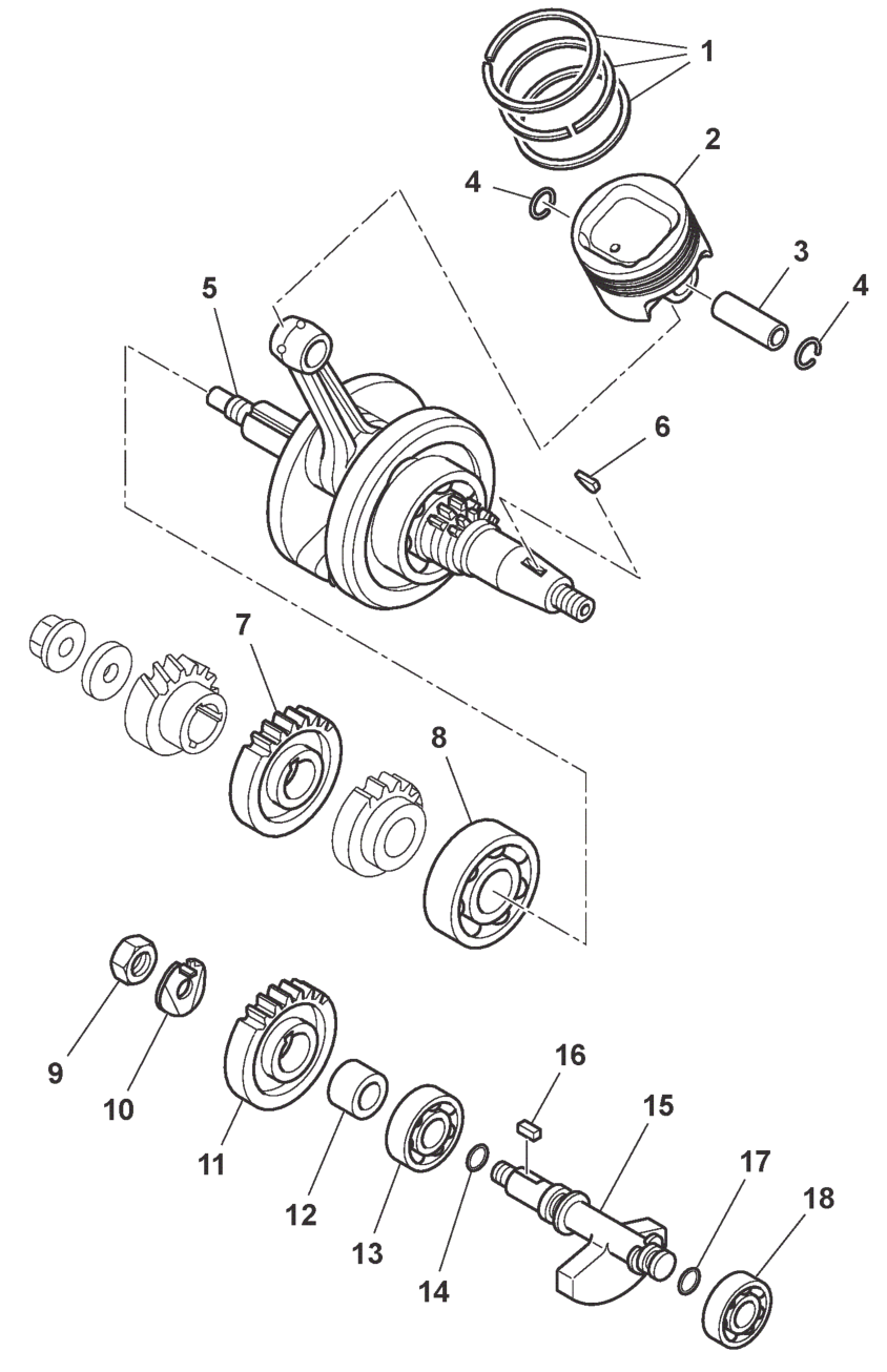 CRANKSHAFT - PISTON