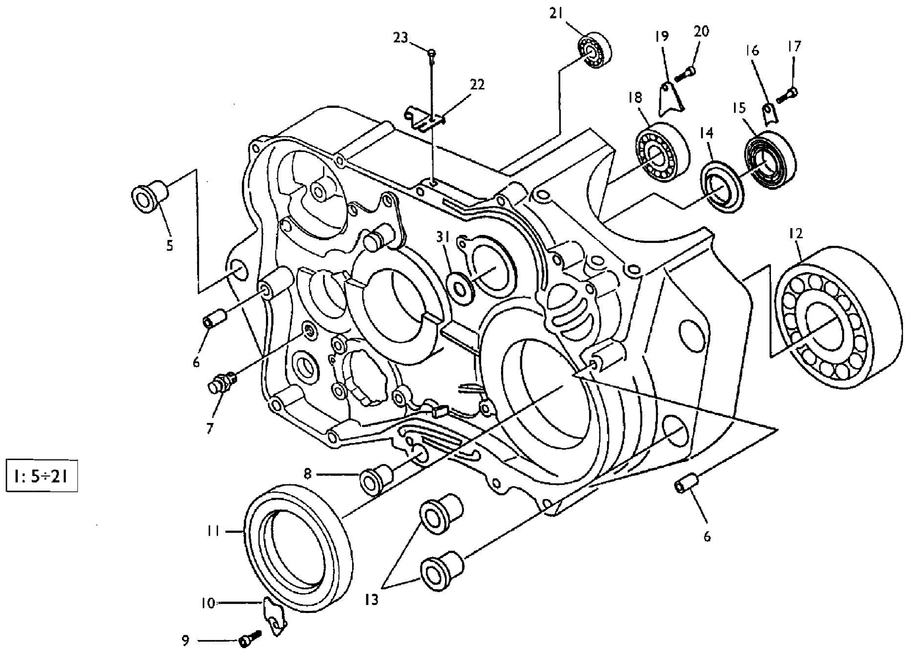 CRANKCASE CARTER R.H.