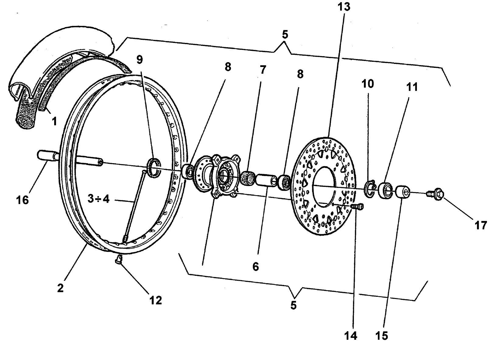 FRONT WHEEL (SM)