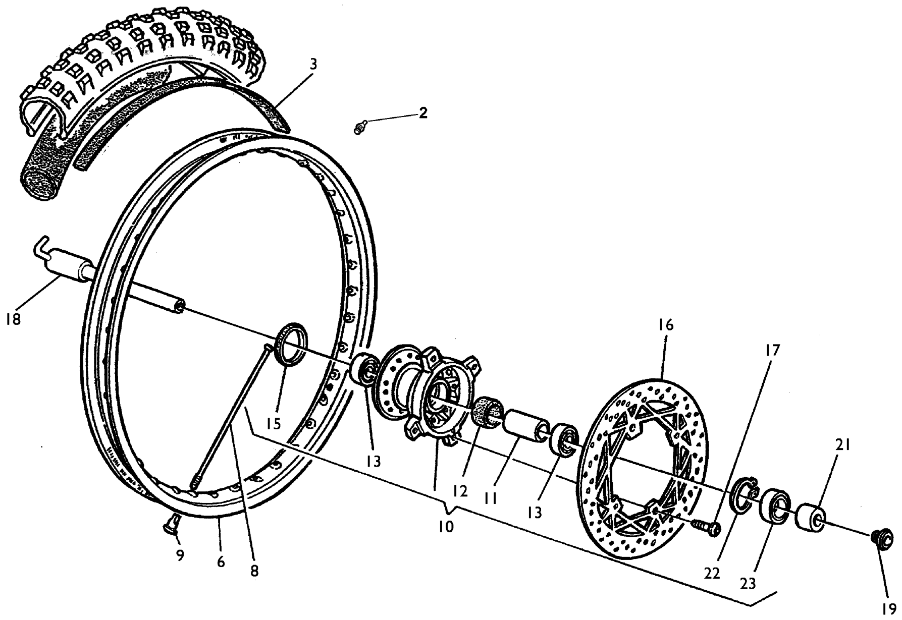 FRONT WHEEL (TE)