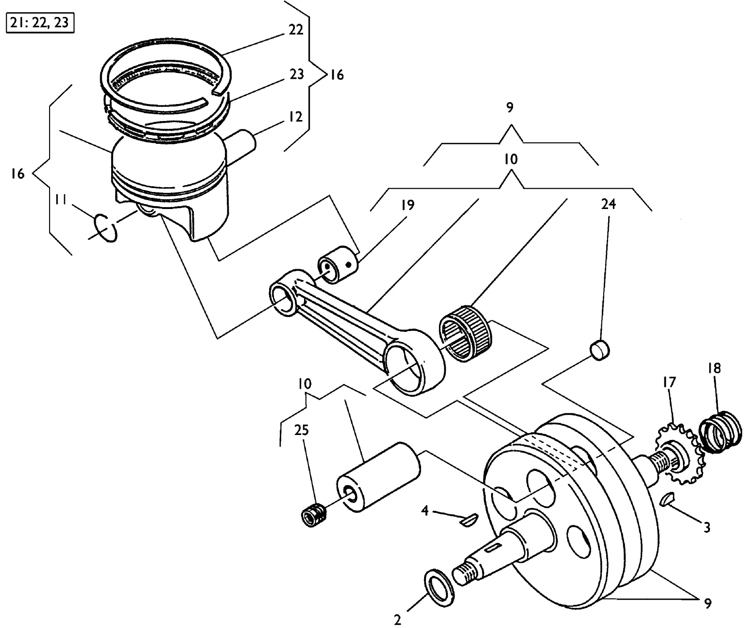 CRANKSHAFT - PISTON