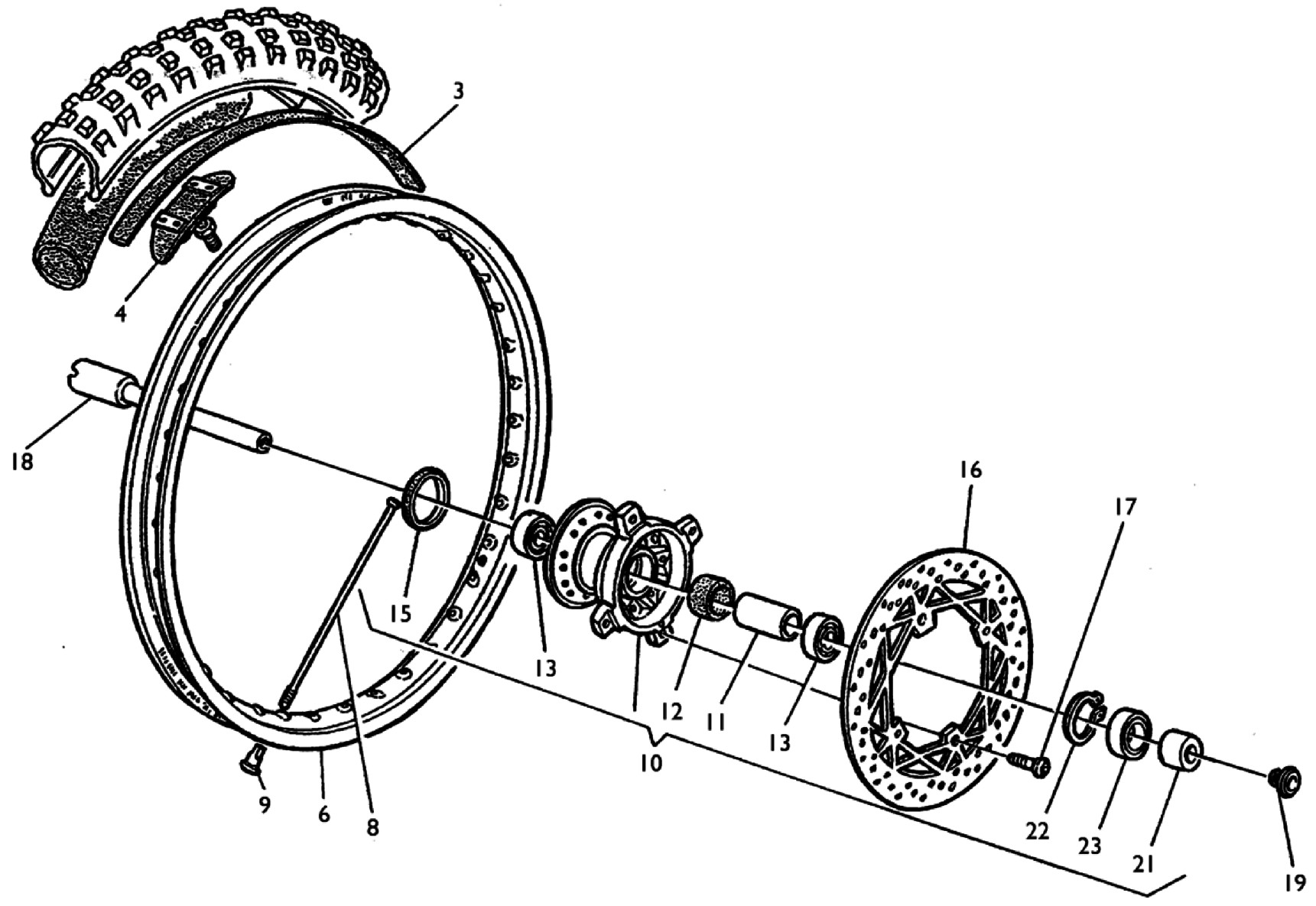 FRONT WHEEL (TE)