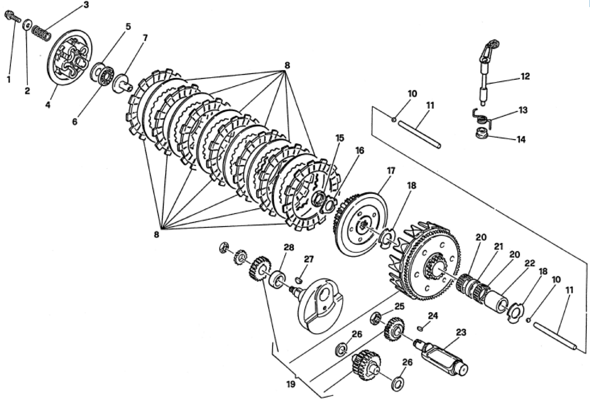 PRIMARY DRIVE - CLUTCH